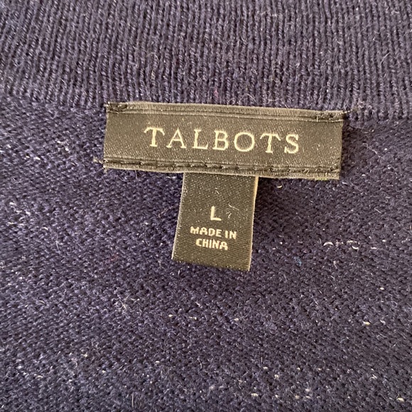 Beautiful Talbots striped open front cardigan sweater - Picture 4 of 5